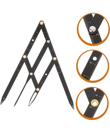 Healeved 7 Pcs Second Generation Scale Eyebrow Shaper Ruler Eyebrow Balance Ruler Stainless Steel 25x5x0.6cmx7pcs Blackx7pcs - Buy Online on GoSupps.com