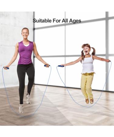 HITOP Adjustable Jump Rope for Kids & Adults - Blue | Sport Fitness Workout Toy for Christmas Stocking Stuffers - Buy Online on GoSupps.com