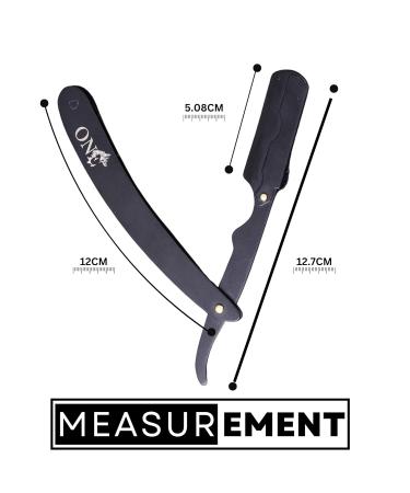 KT Straight Edge Razor | Professional Stainless Steel Straight Blade Shaver for Men - Black - Buy Online on GoSupps.com
