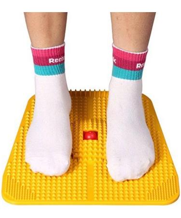 RSGM Magnet Acupressure Mat for Knee Pain Relief & Muscle Healing (30x30 cm Yellow) - International Shipping Available - Buy Online on GoSupps.com