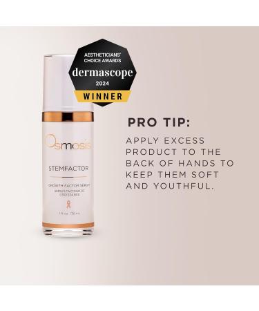 Osmosis STEMFACTOR Growth Factor Facial Serum Stimulates Stem Cells To Visibly Improve Signs of Aging and Damage 1 fl oz New Packaging - Buy Online on GoSupps.com