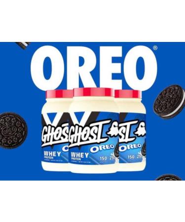 Ghost Whey Protein - 2.2lbs 1014g 26 Servings per Tub Gluten Free Soy Free 100 percent Whey Protein Blend with Natural Digestive Enzymes 25+ Grams of Protein (OREO) 1.01 kg (Pack of 1) - Buy Online on GoSupps.com
