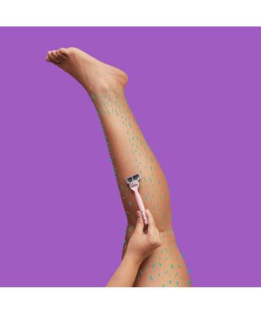 Joy Razors for Women - Teal Handle & 4 Blade Refills | Skin-Friendly Lubrastrip - Buy Online on GoSupps.com