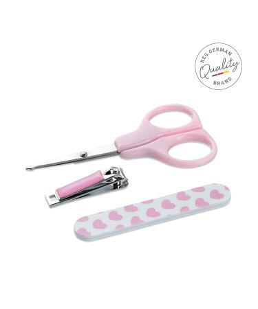 Buy Titania Baby Manicure Set - Complete Baby Nail Care Kit: Scissors Clipper & File in Pink | Essential Toddler Care Equipment - Buy Online on GoSupps.com