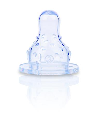 Nuby 2-Pack Three Flow Standard Neck Nipples 2 Count (Pack of 1) - Buy Online on GoSupps.com