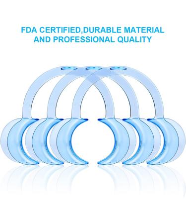 Vicloon 10 Pcs Dental Mouth Opener C-Shape Cheek Retractors - Blue | For Open Mouth Game, Dentistry, Teeth Whitening | Adults and Kids - Buy Online on GoSupps.com