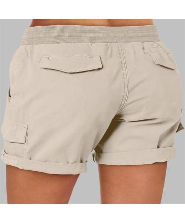 UCK-KIT Women's Stretch Shorts - Five Points Athletic Workout Shorts for Summer Running XXL Apricot - Buy Online on GoSupps.com