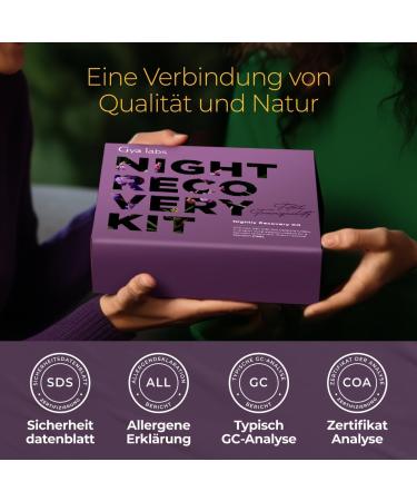 Gya Labs Night Recovery Kit - Essential Lavender & Rosemary Oils for Ultimate Relaxation (4-Pack) - Buy Online on GoSupps.com