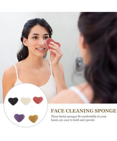 Beaupretty 5pcs Konjac Face Wash Sponges - Natural Exfoliating Facial Cleansing Pads for Makeup Removal & Spa | International Shipping Available - Buy Online on GoSupps.com