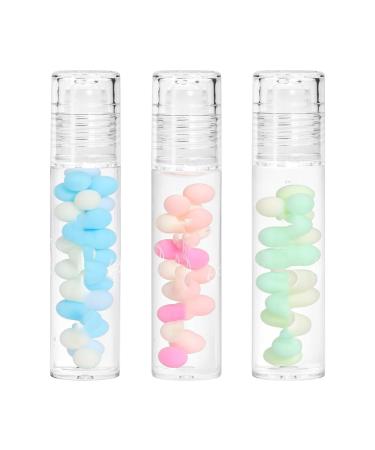 Moisturizing Lip Oil, Soothes Lips Protecting Lip Film, Moisturizing Exfoliating Lip Moisturizer, Lasting Bright Lip Oil, Lip Care Tool, Make Lips Fuller And Moisturizing (3MIX)
