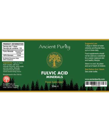 MLG-50 Trace Minerals & Amino Acids 50ml - Ancient Purity Acid Minerals (4 Month Supply) - Detox & Replenish 160g - Buy Online on GoSupps.com