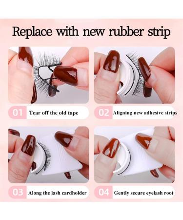 2Pairs Self Adhesive False Eyelashes Reusable 3D Eyelashes Natural Half Lashes for Every Type of Face Easy to Wear No Glue Need - Buy Online on GoSupps.com