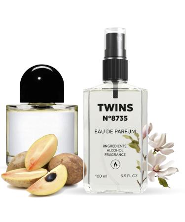 TWINS Impression of Mojave Ghost | Unisex Perfume for Women and Men Eau de Parfum | No.8735 | 3.4 Fl Oz / 100 ml Byredo Mojave Ghost Impression