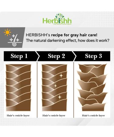 Herbishh Hair Color Cream for Gray Coverage No Rinse Hair Dye for Men & Women with Argan Oil Long Lasting & Safe Formula Advanced Japanese Technology - Buy Online on GoSupps.com