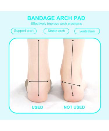 Orthotic Shoe Pads for Flatfoot - 2 Pairs Foot Cover Insole with Arch Support | International Shipping Available - Buy Online on GoSupps.com