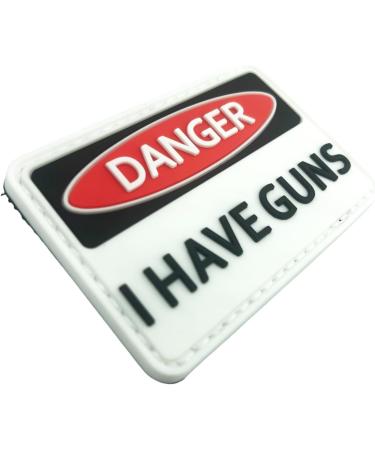 Danger I Have Guns PVC Airsoft Paintball Velcro Patch - Durable Tactical Squad Patch for Hunters & Enthusiasts | International Shipping Available - Buy Online on GoSupps.com