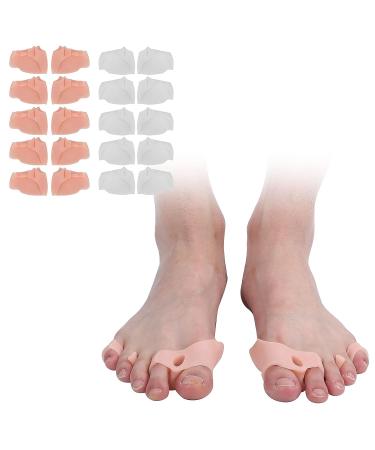 5 Pairs Soft Gel Toe Separator Spacers for Bunion Valgus Correction - Buy Online on GoSupps.com