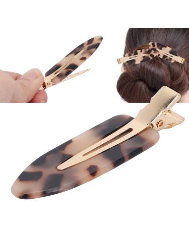 No Bend Hair Clip No Crease Duckbill Hair Clips No Crease Hair Clips Bangs Hair Clip No Dent Hair Barrettes Styling Duckbill Clips(Leopard) - Buy Online on GoSupps.com