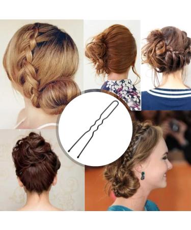 KINGMAS 2 Inch U Shaped Hair Pins (Pack of 180) with Storage Box - Bun Bobby Pins for Hair Styling - Buy Online on GoSupps.com