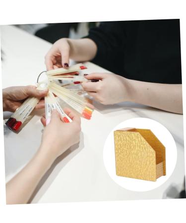 Ipetboom Nail Paper Holder Manicure Paper Holder Nail Art Stand Kitchen Napkin Holder Nail Art Paper Container Napkin Dispenser Diy Nail Decals Container Water Modeling Acrylic 12x5.5CM Golden - Buy Online on GoSupps.com