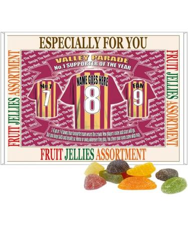 Bradford City Football Shirt Personalised Gift Boxed Sweets - Buy Online on GoSupps.com