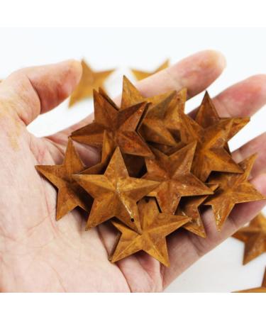Vintage Rusty Jingle Bells Kit - 75 Mixed Size Bells, 20 Rustic Metal Stars, Jute Rope Ribbon - for Primitive Crafts & Holiday Decor - Buy Online on GoSupps.com