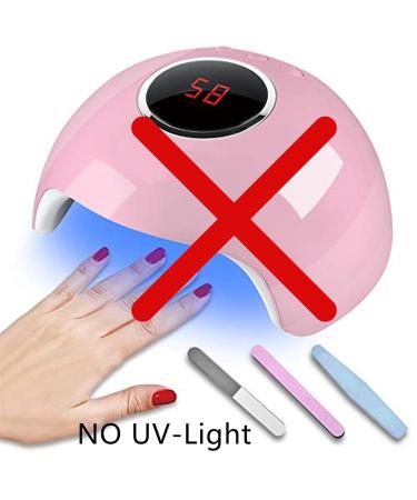 YOSOMK White Pink French Gel Nail Strips - UV Free Long Lasting Nail Stickers for Women | 16 Wraps + Nail File Wooden Stick & Prep Pads - Buy Online on GoSupps.com