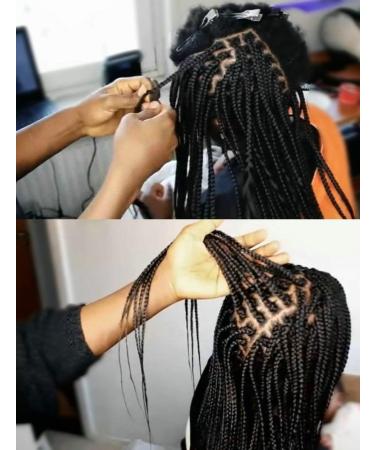 LOHXINHAIR 24 Inch Black Kanekalon Jumbo Bohemian Braiding Hair 6 Packs - High Temperature Synthetic Crochet Extensions for Black Women - Buy Online on GoSupps.com