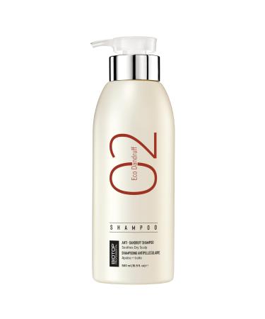 Biotop Professional 02 Eco Dandruff Shampoo - Dry Scalp Treatment & Hydrating Shampoo with Pro Vitamin B5 Zinc Pyrithione & Chamomile - Reduces Irritation and Prevents Future Dandruff (16.9oz)