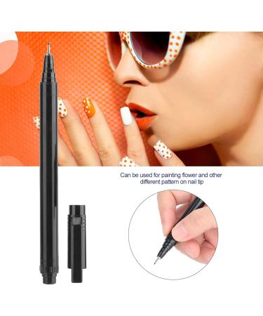 Portable Nail Graffiti Pen for Painting Flower Tips with Imported Fiber Hollow Tube Black (Black) - Buy Online on GoSupps.com