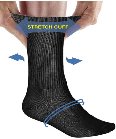 Silvert's Adaptive Clothing Men's & Women's Simcan Diabetic Comfort Socks - Large White - Buy Online on GoSupps.com