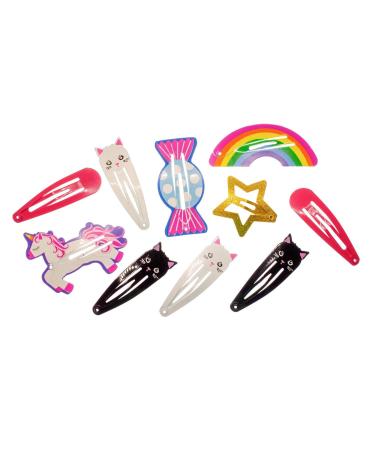 Miniblings cat star unicorn 10 set hair clip cat candy hair clip - handmade fashion jewelry i hairclub hair clips