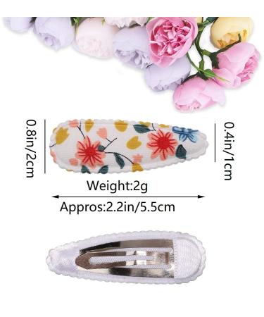 Lyxoto 20-Piece Colorful Hair Clips for Girls & Women | Slipproof Metal Hair Accessories | Embroidered Floral Designs | 5cm Long - Style 2 - Buy Online on GoSupps.com