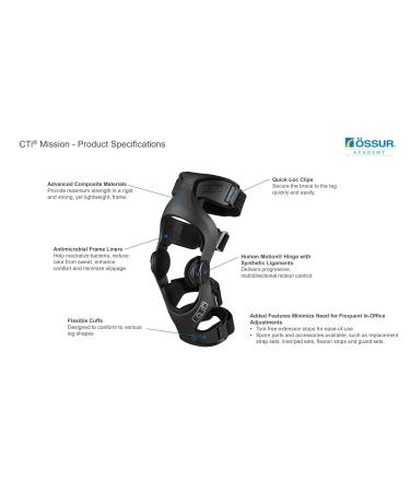 Ossur CTI Mission Knee Brace for ACL/MCL/LCL/PCL Instabilities - Left Medium | International Shipping Available - Buy Online on GoSupps.com