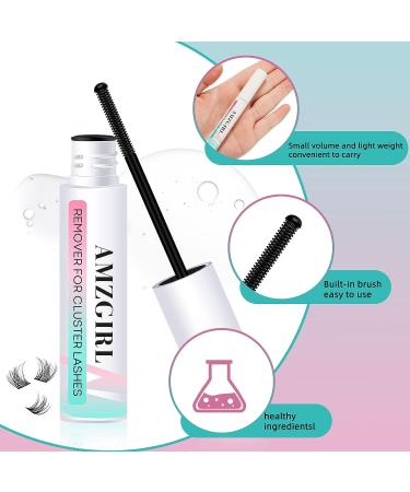 Amzgirl Lash Bond and Seal Remover Kit - Strong Hold Eyelash Glue Remover for DIY Extensions - Waterproof Formula - Fast Residue Removal - Black Bond + Remover - 1 Count - Buy Online on GoSupps.com