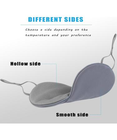 Buy Adjustable Grey Sleep Mask for Men & Women | Soft Double-Sided Eye Mask for Sound Sleep | Blackout Blindfold - Buy Online on GoSupps.com