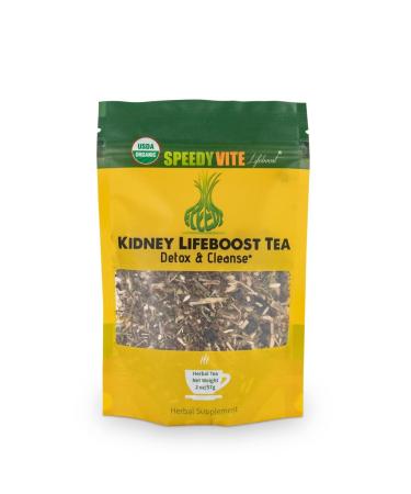 SpeedyVite Kidney Bladder LifeBoost Tea Herbal Supplement - USDA Organic Cleanses & Supports Urinary Tract Health - Marshmallow Root Dandelion Leaf Goldenrod Juniper Hydrangea +More Natural Detox