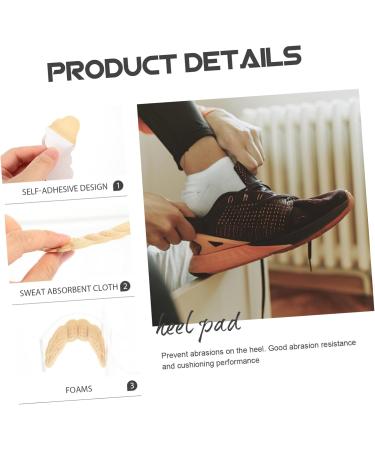 FOMIYES Heel Pads - 3 Pairs Anti-Slip Wear Pads for Shoes | Assorted Colors | Outdoor Heel Protectors | 10x3.5x0.3cm - Ship Worldwide - Buy Online on GoSupps.com