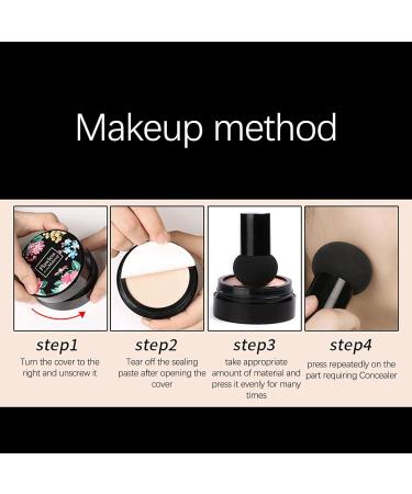 Mushroom Head Air Cushion CC Cream - Moisturizing Foundation & Concealer | Brightening Makeup for Women (C-Hell White) - Buy Online on GoSupps.com
