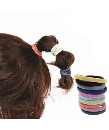 60 Pack Neutral Color Nylon Seamless Elastic Ponytail Holders - Women Hair Ties - Buy Online on GoSupps.com