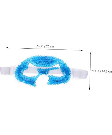 Ipetboom Pvc Shading Ice Sleep Eye Cooling Eye Patch For Sleeping Cooling Eye Pads Cold Hot Compress Eye Shades for Sleep Facial Ice Valid Bead Gel To Sleep 20x10.5x0.8cm Blue - Buy Online on GoSupps.com
