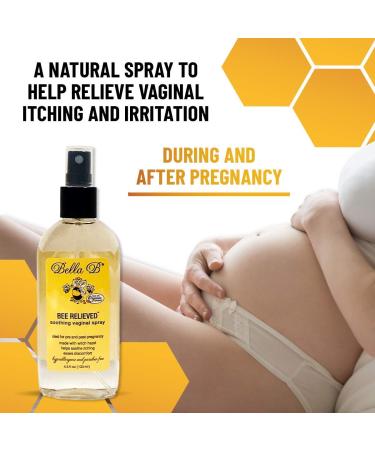 Bella B Bee Relieved Soothing Vaginal Spray - Postpartum Pain Relief & Healing - Pregnancy Essential Feminine Care - 5 oz - Buy Online on GoSupps.com
