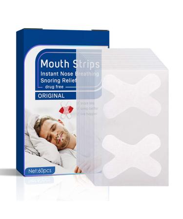 Mouth Tape for Sleeping  Sleep Mouth Tape  Anti Snoring Mouth Strips for Less Mouth Breath  Improving Nasal Breathing & Nighttime Sleeping-60Pcs