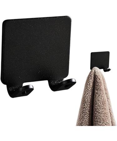 Razor Hook - Stamp-Free Wavy Hanger | Self-Adhesive Waterproof Space-Aluminum Shower Sponge Hook - Black - Buy Online on GoSupps.com
