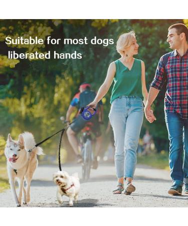 JVHLOV Double Dog Leash - 360 Rotatable for 2 Dogs | Ideal for Small Medium & Large Dogs - Blue - Buy Online on GoSupps.com