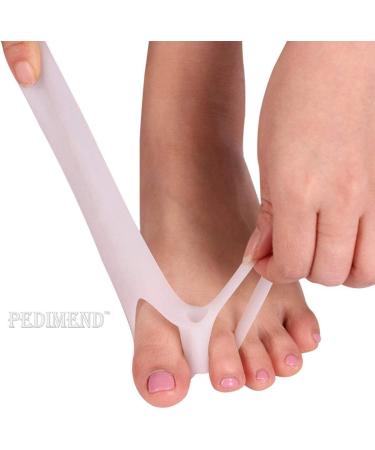 Pedimend Silicone Gel Big Toe Straightener Bunion Pain Relief Protector (4PAIR) - Gel Toe Separators - Absorbs Pressure & Eases Pain on Sore Bunion - Unisex - Foot Care - Buy Online on GoSupps.com