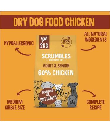 Scrumbles Dry Dog Food with Fresh Chicken 2 kg (Pack of 1) package may vary - Buy Online on GoSupps.com