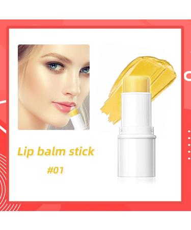 Multifunctional Makeup Stick 3D Highlighter Blush and Rouge Lip Stick Waterproof Highlighter Blush Stick Cream Texture Anti-Sweat Makeup Stick for Cheeks Lips and Eyes Lip Balm Stick - Buy Online on GoSupps.com