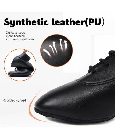 VCIXXVCE Men's Professional Latin Dance Shoes - Model 518 (Size 7.5) | Lace-up Ballroom Tango Waltz Salsa Modern Dance Shoes with Suede Split Sole - Buy Online on GoSupps.com