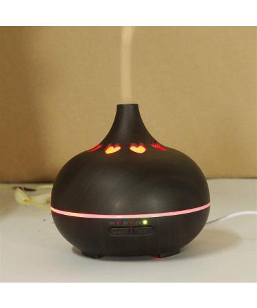 Essential Oil Diffuser 150ml - Wood Grain Cool Mist Humidifier for Aromatherapy 7 Color LED Lights Auto-Off - Perfect for Yoga Spa & Bedroom - Buy Online on GoSupps.com